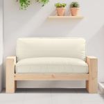 Pernă pentru șezut din paleți Crem 120 x 80 x 12 cm GartenMobel Dekor