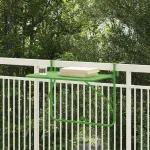 Masă Suspendată pentru Balcon Verde 60 x 39 x 65 cm Oțel GartenMobel Dekor