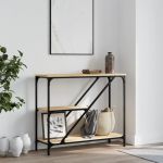 Măsuță consolă, stejar sonoma, 88,5x30x75 cm, lemn prelucrat GartenMobel Dekor