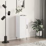 Servantă, alb, 34,5x34x90 cm, lemn compozit GartenMobel Dekor