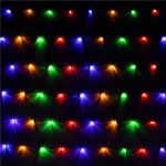 (DL) Ghirlanda luminoasa tip perdea 160 LED-uri, 2x2.6m, pentru interior/exterior, iluminare multicolor Household NewTrend