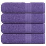 Prosoape de baie 4 buc Violet 100x150 cm 360 g/m² 100% bumbac GartenMobel Dekor