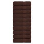 Prosoape de mână 10 buc maro 50x100 cm 360 g/m² 100% bumbac GartenMobel Dekor