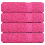 Prosoape de mână 4 buc roz 50x100 cm 360 g/m² 100% bumbac GartenMobel Dekor