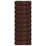 Prosoape pentru oaspeți 10 buc maro 360 g/m² 100% bumbac GartenMobel Dekor
