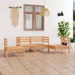 Set mobilier de grădină, 4 piese, lemn masiv de pin GartenMobel Dekor