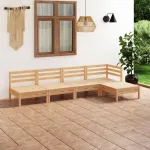 Set mobilier de grădină, 5 piese, lemn masiv de pin GartenMobel Dekor