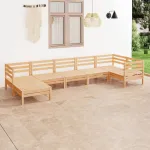 Set mobilier de grădină, 7 piese, lemn masiv de pin GartenMobel Dekor