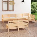Set mobilier de grădină, 8 piese, lemn masiv de pin GartenMobel Dekor