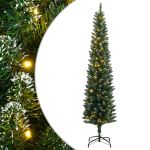 Brad de Crăciun artificial subțire cu 150 LED-uri, 120 cm GartenMobel Dekor