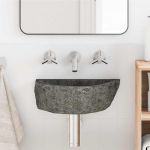 Chiuvetă suspendată Gri (30-37) x (25-30) x 12 cm Piatra de Râu GartenMobel Dekor