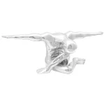 Sculptură gânditorul, argintiu, 91,5x32x33 cm, aluminiu GartenMobel Dekor