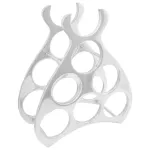 Suport de vinuri, argintiu, 32x14x37,5 cm, aluminiu GartenMobel Dekor