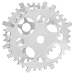 Suport de vinuri, argintiu, 39x14x39 cm, aluminiu GartenMobel Dekor