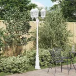 Lumina de grădină Alb 235 cm Aluminiu GartenMobel Dekor