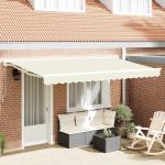 Material de înlocuire pentru copertină Crem 400 x 200 cm Pânză GartenMobel Dekor