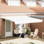 Material de înlocuire pentru copertină Alb 400 × 300 cm Pânză GartenMobel Dekor