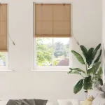 Jaluzele și Rulouri pentru Fereastră Manual Maro deschis Bambus GartenMobel Dekor