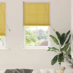 Jaluzele și Rulouri pentru Fereastră cu perdele Galben Bambus GartenMobel Dekor