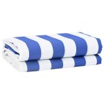 Material de înlocuire pentru copertină Albastru, alb 10 x 1.6 m GartenMobel Dekor