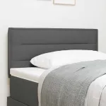 Tăblie cap Înălțime ajustabilă Manual Gri închis 90 cm țesătură GartenMobel Dekor