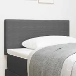 Tăblie cap cu headboard Gri deschis 80 cm Țesătură cu dungi GartenMobel Dekor