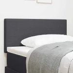 Tăblie cap cu headboard Gri închis 90 cm Țesătură cu dungi GartenMobel Dekor