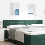 Tăblie din Catifea Argyle Manual Verde închis 200 cm Catifea GartenMobel Dekor