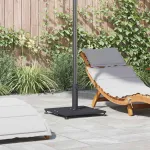 Baze pentru umbrele de exterior Gri închis 45 x 45 x 31 cm Oțel GartenMobel Dekor