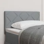 Tăblie din Țesătură Geometric Manual Gri deschis 80 cm țesătură GartenMobel Dekor