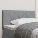 Tăblie din Țesătură Geometric Manual Gri deschis 90 cm țesătură GartenMobel Dekor