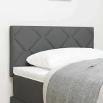 Tăblie din Țesătură Geometric Manual Gri închis 80 cm țesătură GartenMobel Dekor