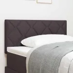 Tăblie din Țesătură Geometric Manual Maro închis 90 cm țesătură GartenMobel Dekor