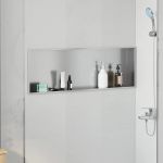 Nisă de Duș Argintiu 90 x 30 x 9.5 cm Oţel inoxidabil GartenMobel Dekor