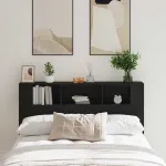 Tablă de pat cu sertar Stejar negru 160 x 19 x 104.5 cm GartenMobel Dekor