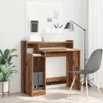 Birou cu raft Lemn vechi 97 x 45 x 90 cm Lemn compozit GartenMobel Dekor