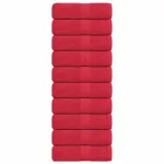 Prosoape pentru oaspeți 10 buc Roșu 360 g/m² 100% bumbac GartenMobel Dekor