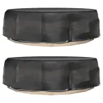 Huse mobilier tip insulă, 2 buc., 8 ocheți, rotund, Ø188x50 cm GartenMobel Dekor