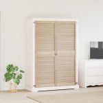 Uși de cabinet 2 pcs Maro 170 x 59.5 x 2.1 cm Lemn masiv de pin GartenMobel Dekor