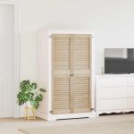 Uși de cabinet Altele cu ușă 2 pcs Maro 140.5 x 39.5 x 2.1 cm GartenMobel Dekor