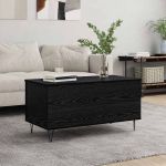 Masă de cafea Stejar negru 90 x 44.5 x 45 cm Lemn compozit GartenMobel Dekor