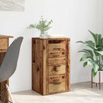 Bufet cu sertar Lemn vechi 40 x 33 x 70 cm Lemn compozit GartenMobel Dekor