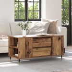Masă de cafea Lemn vechi 102 x 44.5 x 50 cm Lemn compozit GartenMobel Dekor