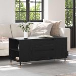 Masă de cafea Stejar negru 102 x 44.5 x 50 cm Lemn compozit GartenMobel Dekor