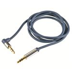 Cablu audio, jack tata pipa 3.5 mm la jack tata 3.5 mm, aurit, 1 m MultiMark GlobalProd