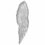 Sculptură cu Aripi Argintiu 17 x 5 x 59 cm Aluminiu GartenMobel Dekor