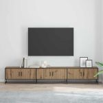 Cabinet TV stejar artizanal 240 x 35 x 41 cm Lemn compozit GartenMobel Dekor