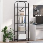 Raft pentru cărți sonoma gri 60 x 30 x 183 cm Lemn compozit GartenMobel Dekor