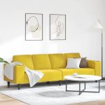 Set de canapea Galben Catifea GartenMobel Dekor