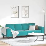 Set de canapea Turcoaz Catifea GartenMobel Dekor